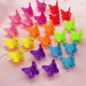 Assorted colors small butterfly clips